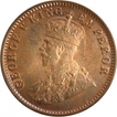 Copper One  Quarter Anna Coin of King George V of Calcutta Mint of 1920.