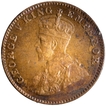 Copper One Quarter Anna Coin of King George V of Bombay Mint of 1927.