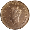 Bronze One Quarter Anna Coin of King George VI of Bombay Mint of 1938.