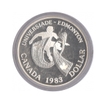 Nickel One Dollar Proof Coin of World University Games, Edmonton of Canada of 1983.