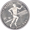 Solomon Islands Ten Dollars Proof Coin of Olympic Games of Running.