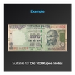 Currency Note Sleeves of Old 100 Rs Notes PVC Free Plastic Holders
